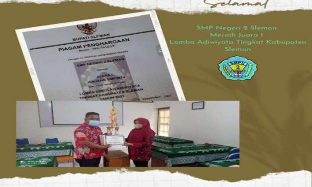 SMP NEGERI 2 SLEMAN MENDAPAT JUARA 1 LOMBA ADIWIYATA TINGKAT KABUPATEN SLEMAN