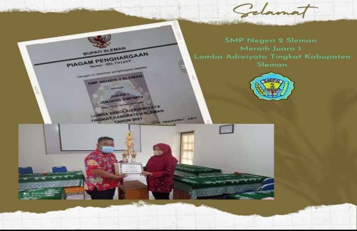 SMP NEGERI 2 SLEMAN MENDAPAT JUARA 1 LOMBA ADIWIYATA TINGKAT KABUPATEN SLEMAN